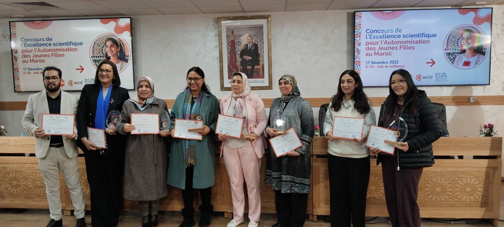 cérémonie de remise des prix du Concours de l’Excellence Scientifique pour l’Autonomisation des Jeunes Filles au Maroc