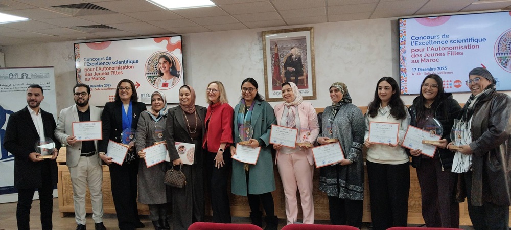 cérémonie de remise des prix du Concours de l’Excellence Scientifique pour l’Autonomisation des Jeunes Filles au Maroc