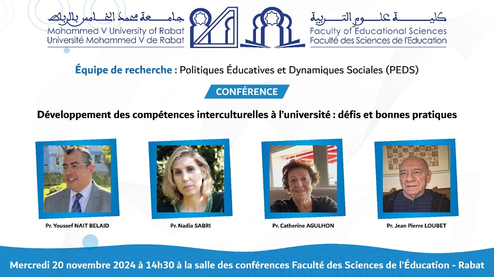 conférence internationale intitulée: “Développement des compétences interculturelles à l’université : défis et bonnes pratiques”