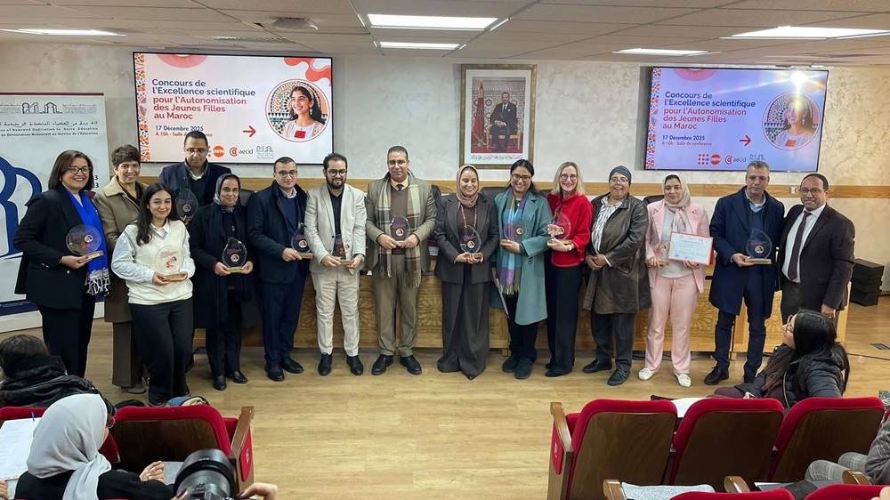 cérémonie de remise des prix du Concours de l’Excellence Scientifique pour l’Autonomisation des Jeunes Filles au Maroc