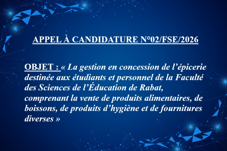  APPEL À CANDIDATURE N°02/FSE/2026