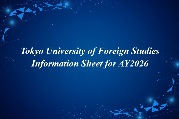 Tokyo University of Foreign Studies Information Sheet for AY2026